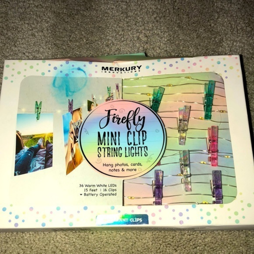 Mercury Innovations Firefly‎ Mini Clip String Lights Warm White New